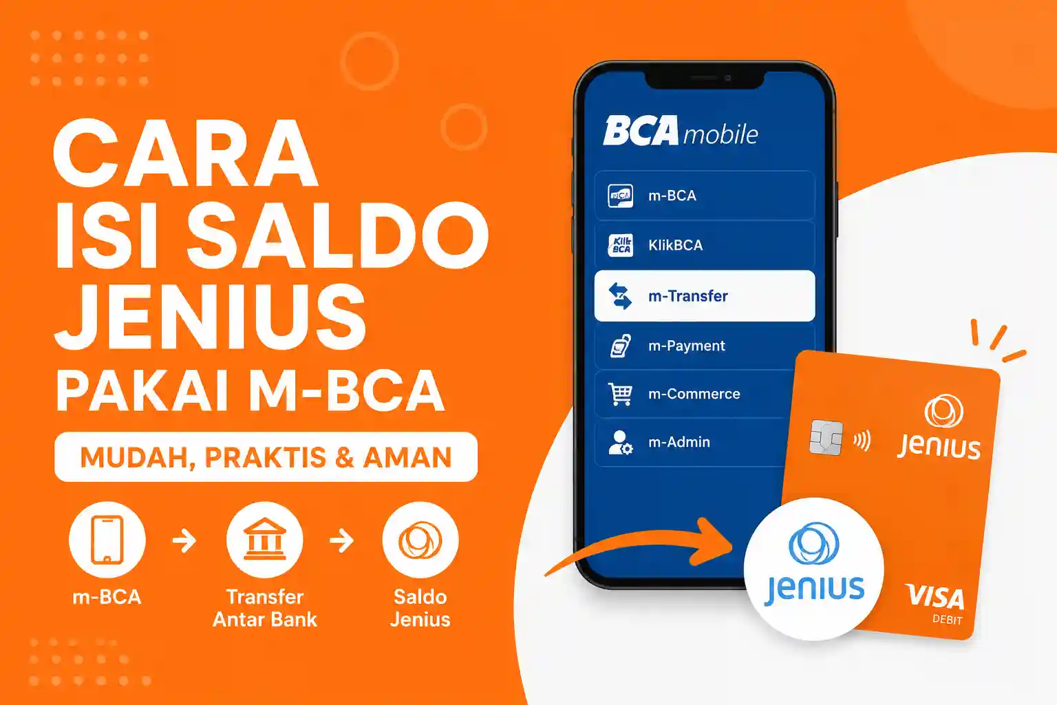 Cara Isi Saldo Jenius Pakai M-BCA dengan Mudah