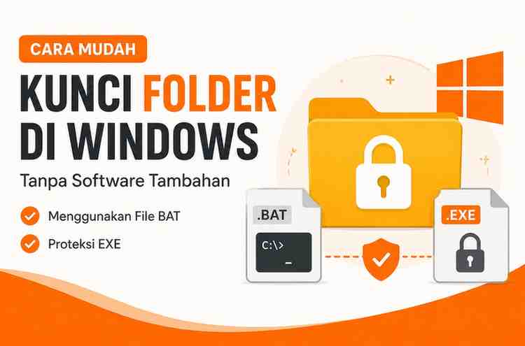 Cara Mengunci Folder di Windows Tanpa Software