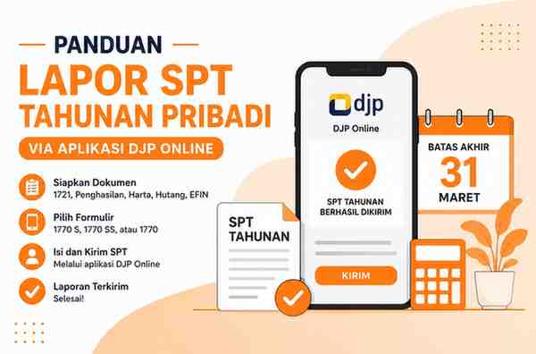Panduan Lapor SPT Tahunan Pribadi via Aplikasi DJP Online