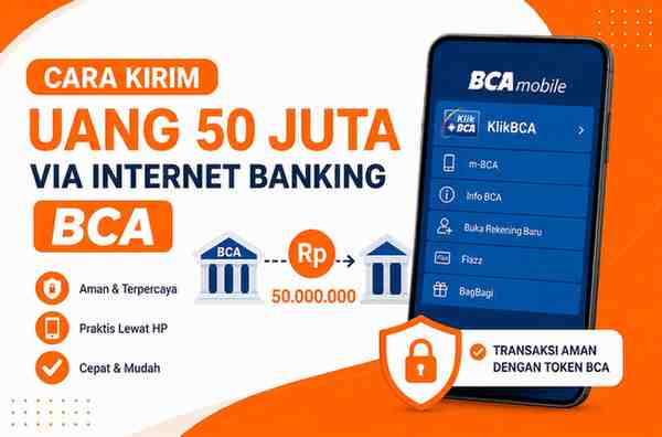 CARA KIRIM UANG 50 JUTA VIA INTERNET BANKING BCA