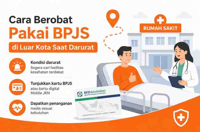 Cara Berobat Pakai BPJS di Luar Kota Saat Darurat