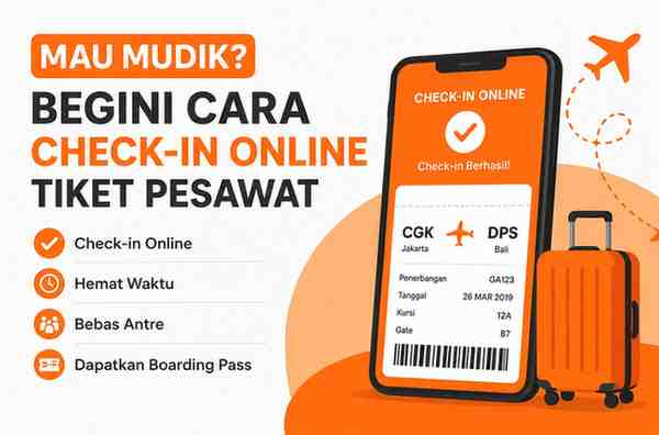 Cara Check-In Online Tiket Pesawat