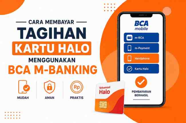 Cara Membayar Tagihan Kartu Halo Menggunakan BCA M-Banking