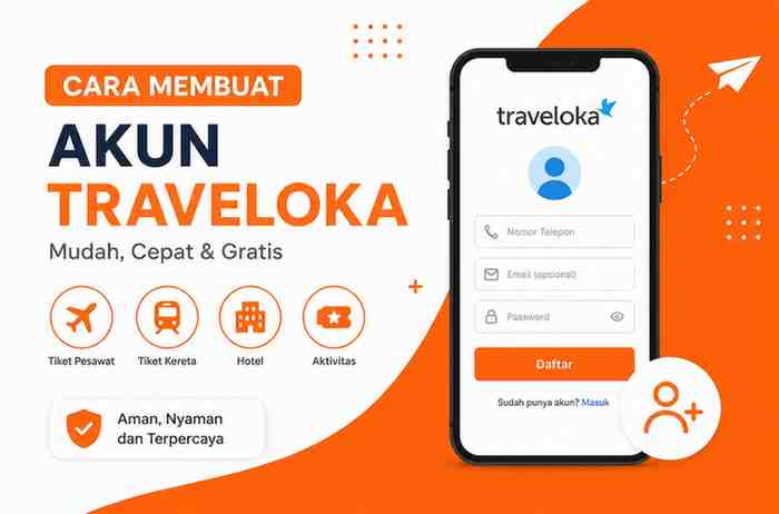 Cara Membuat Akun Traveloka untuk Berbelanja Tiket dan Booking Hotel dengan Mudah