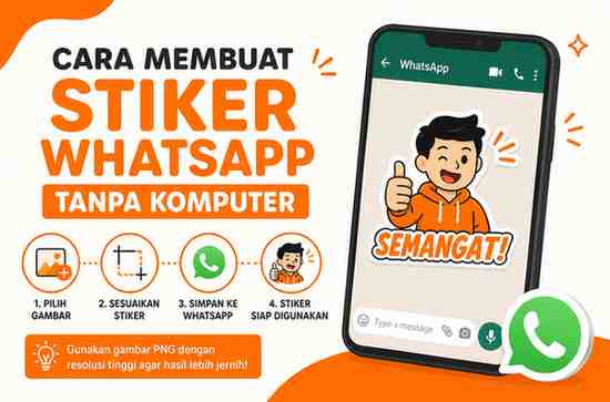 Mudah Banget! Cara Membuat Stiker WhatsApp Tanpa Komputer