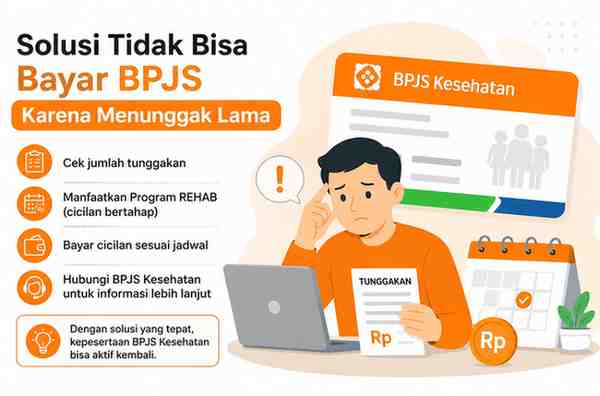 Solusi Tidak Bisa Bayar BPJS Karena Menunggak Lama