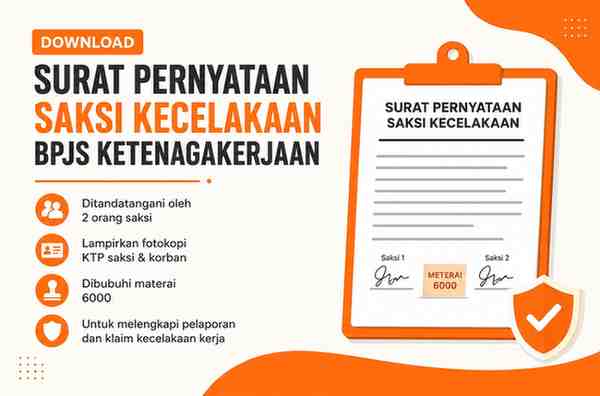 Surat Pernyataan Saksi Kecelakaan BPJS Ketenagakerjaan